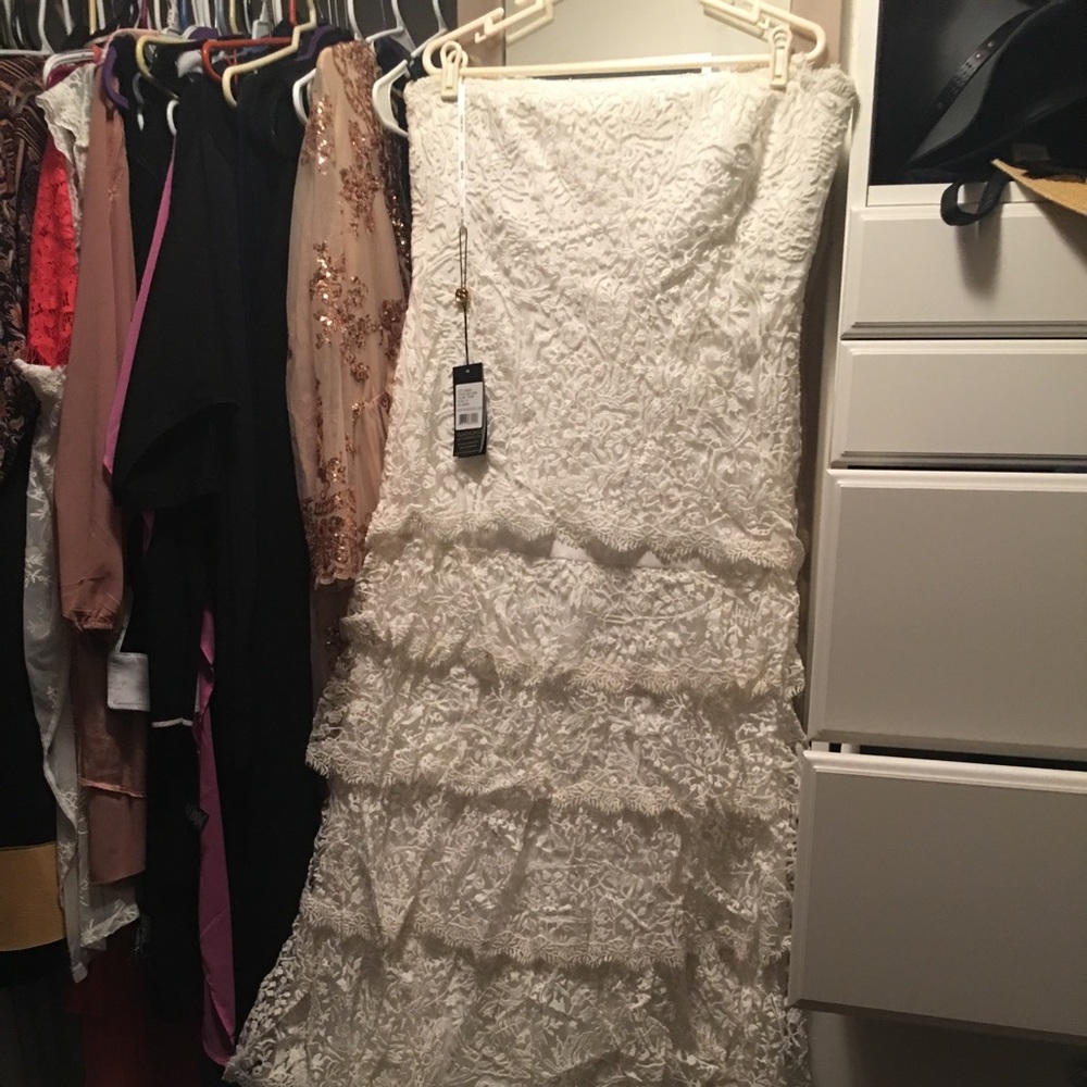 Gorgeous well fitting long layered dress